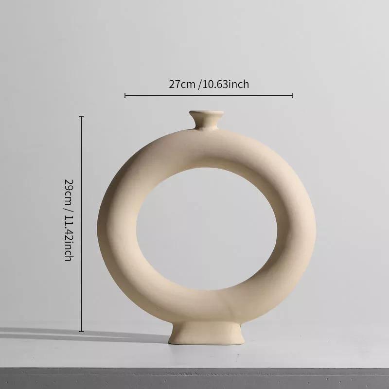 NordForma Hygge Keramikvase | Modernes Design | Zeitlose Dekoration für Zuhause