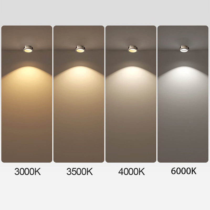 SpotLite Moderne Runde LED Deckenstrahler | Minimalistisches Design | Verstellbar | Flush Mount Beleuchtung