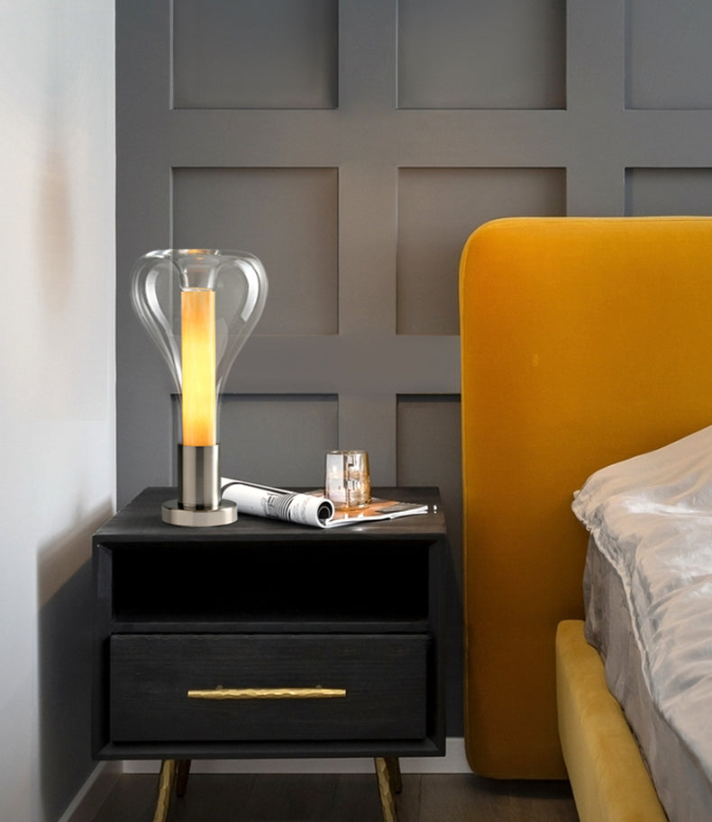 LavaGlow Art Tischlampe | Kunstvolles Lichtdesign | Moderne Tischleuchte | Stimmungsvolles Dekor