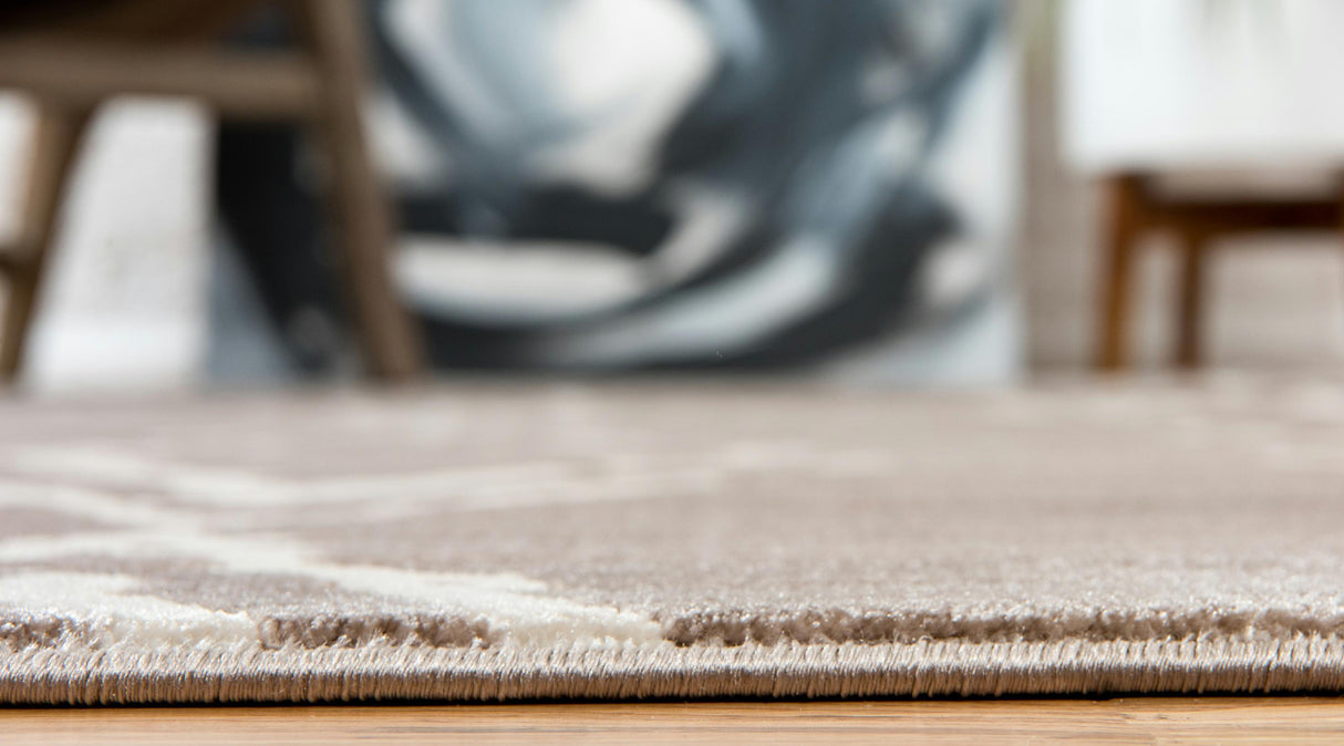 Rautanova Moderner Teppich mit verblasstem Rautenmuster | Weich & Strapazierfähig | Perfekt für Wohnzimmer & Schlafzimmer