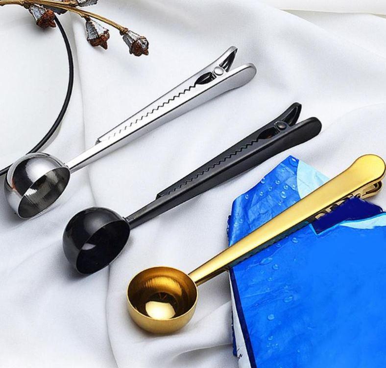 JavaClip – 2-in-1 Kaffeelöffel mit Beutelverschluss | Praktisch | Vielseitig | Küchenzubehör