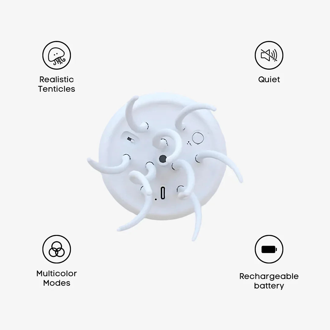 JellyWave LED Quallen Lampe | Tanzende Quallen Stimmungslicht | Dekorative LED Lampe | Unterwasser Atmosphäre