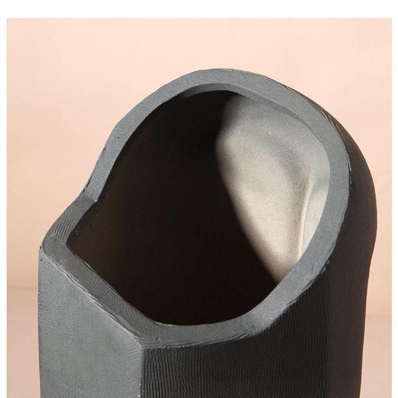 ArtVisage Abstrakte Gesichtsvase | Skulpturales Design | Handgefertigte Deko-Vase | Modernes Wohnaccessoire