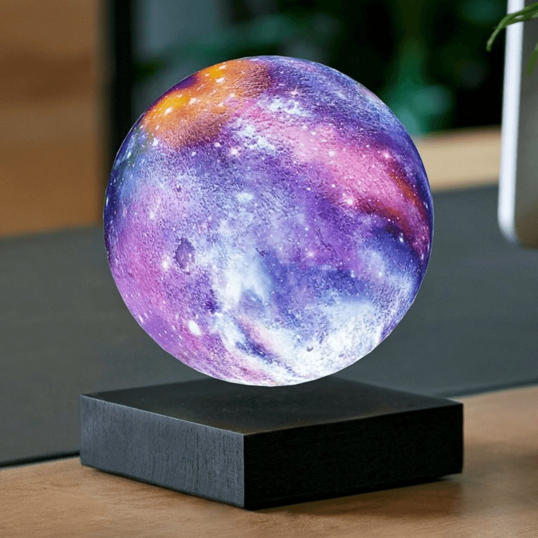 StarFloat Schwebende Galaxy Mondlampe | Magnetisch & LED Beleuchtung | 3D Stimmungslicht | Einzigartige Deko für Zuhause