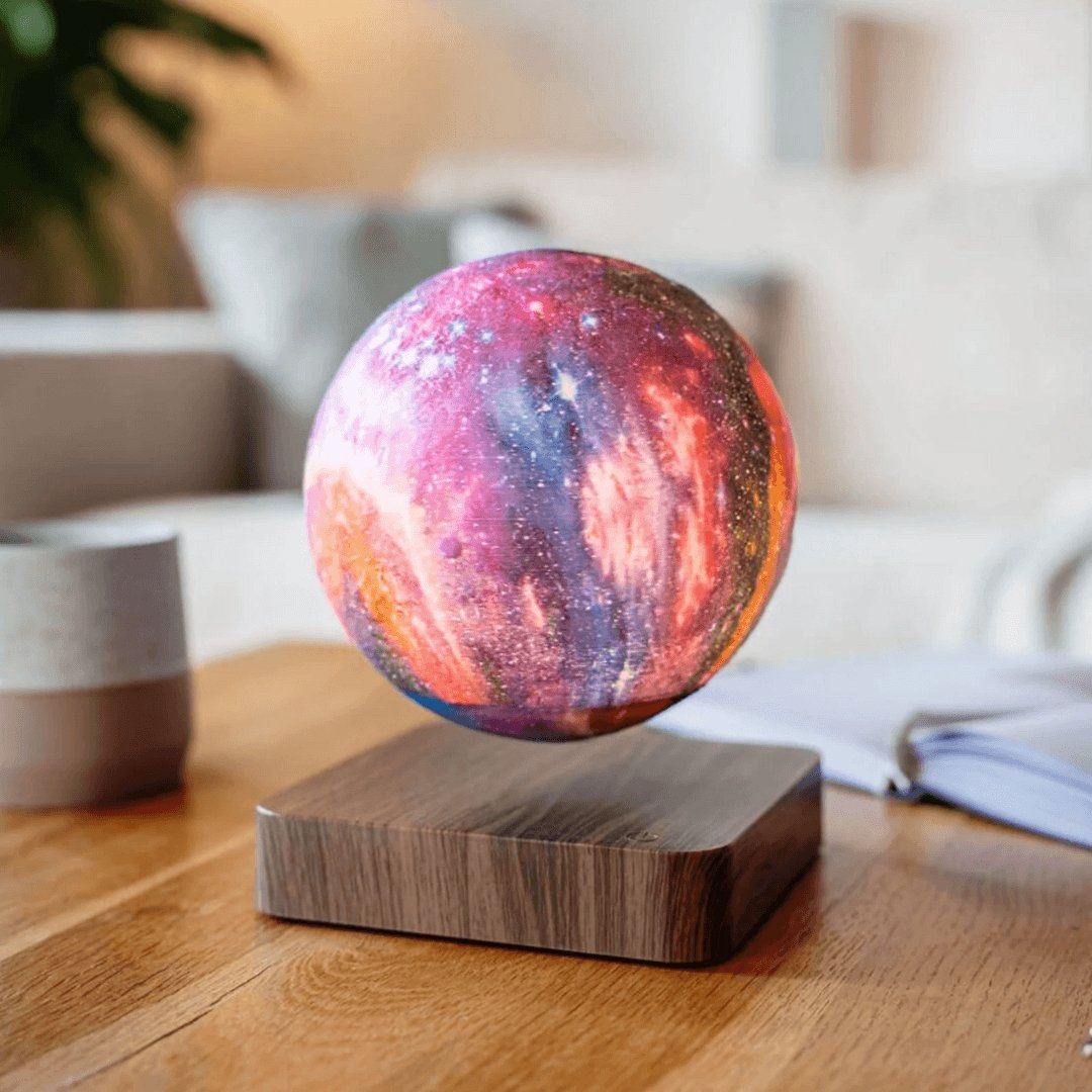 StarFloat Schwebende Galaxy Mondlampe | Magnetisch & LED Beleuchtung | 3D Stimmungslicht | Einzigartige Deko für Zuhause