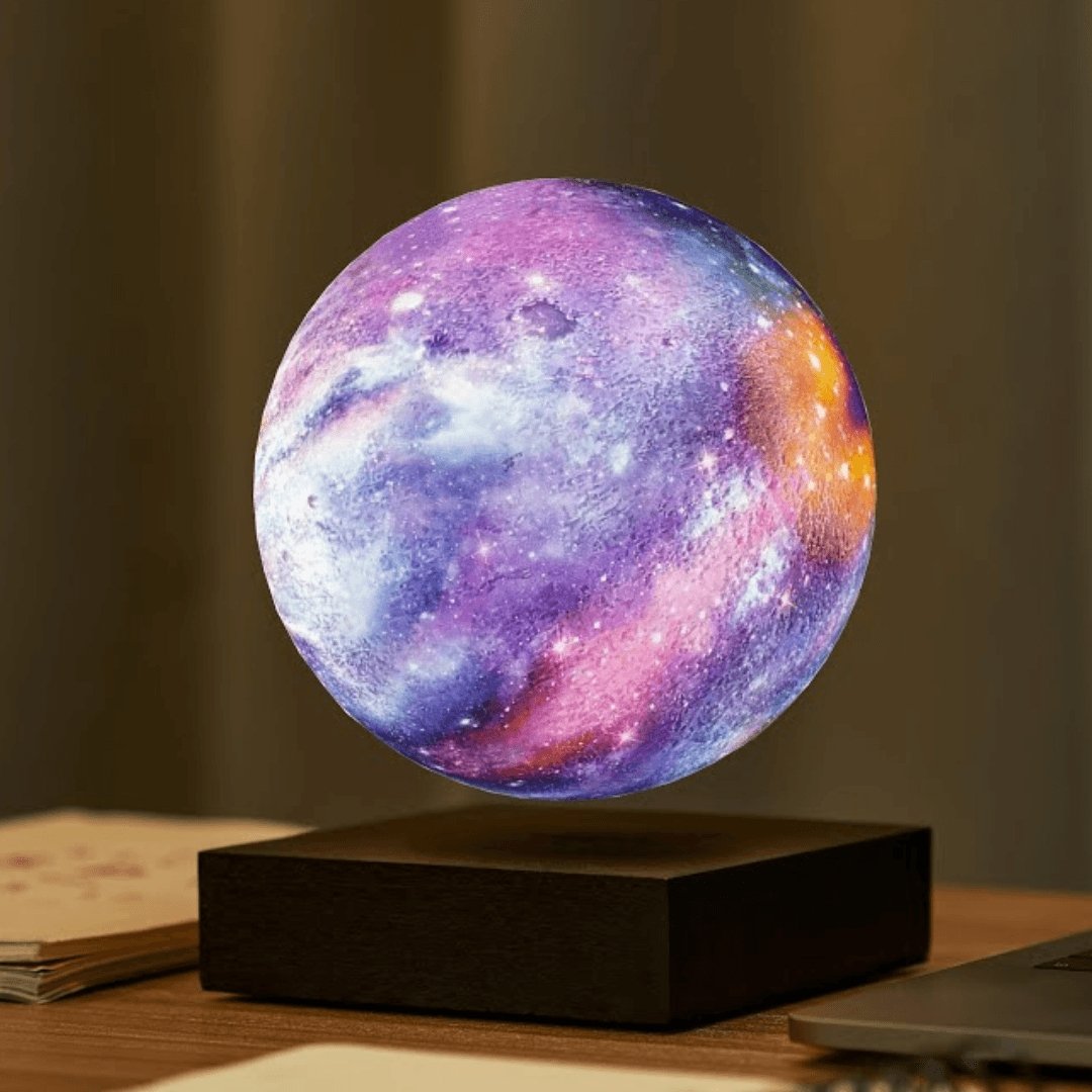 StarFloat Schwebende Galaxy Mondlampe | Magnetisch & LED Beleuchtung | 3D Stimmungslicht | Einzigartige Deko für Zuhause