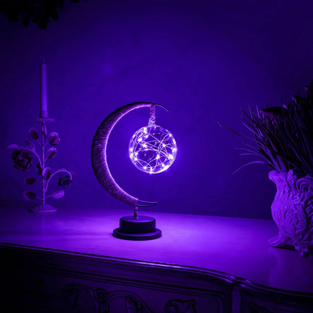 LunaLite Mondlampe | 3D LED Lampe in Mond-Design | Kabellos & Dimmer | Stimmungslicht für Zuhause