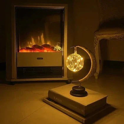 LunaLite Mondlampe | 3D LED Lampe in Mond-Design | Kabellos & Dimmer | Stimmungslicht für Zuhause