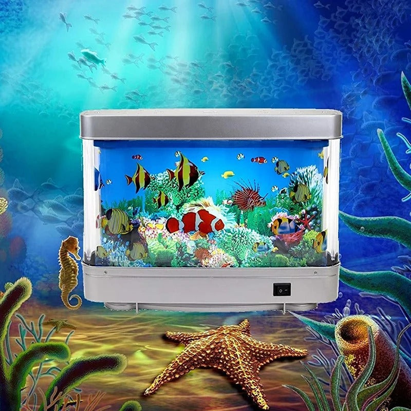 OceanVibe Retro Design Aquarium Lampe | LED Stimmungslicht | Dekorative Beleuchtung