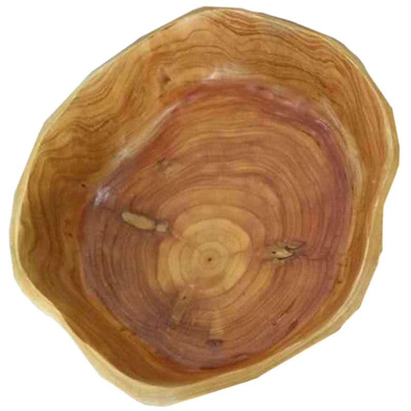 HarvestWood Holz-Obstschale | Nachhaltig | Dekorativ | Praktisches Küchenzubehör