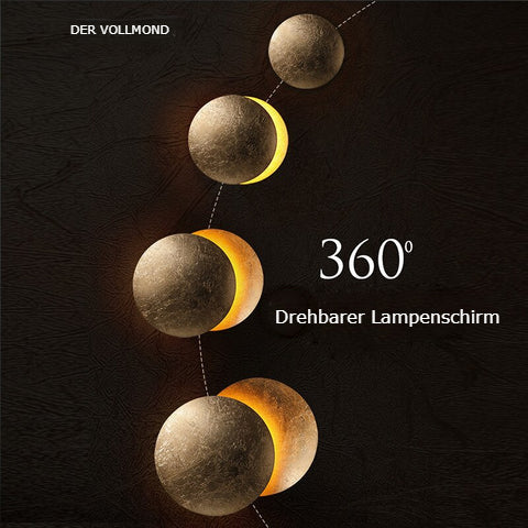 SolGlow Sonnenfinsternis LED-Wandleuchte | Modernes Stimmungslicht | Elegante Wandlampe für Wohnzimmer & Schlafzimmer