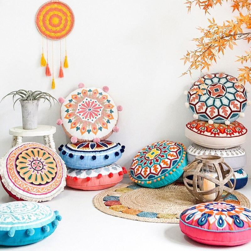 Zenify Glow Mandala Kissenbezug | Boho Deko | Weich & Pflegeleicht | Perfekt für Zuhause