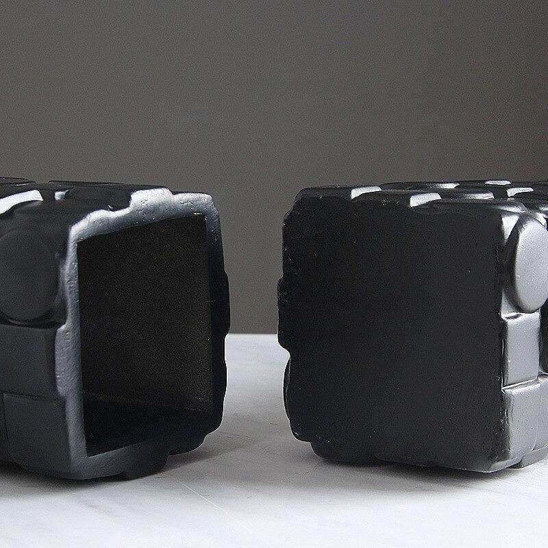 MosaLuxe Minimalistische Mosaikvasen | Zeitloses Design | Dekorative Keramikvasen | Modernes Wohnaccessoire