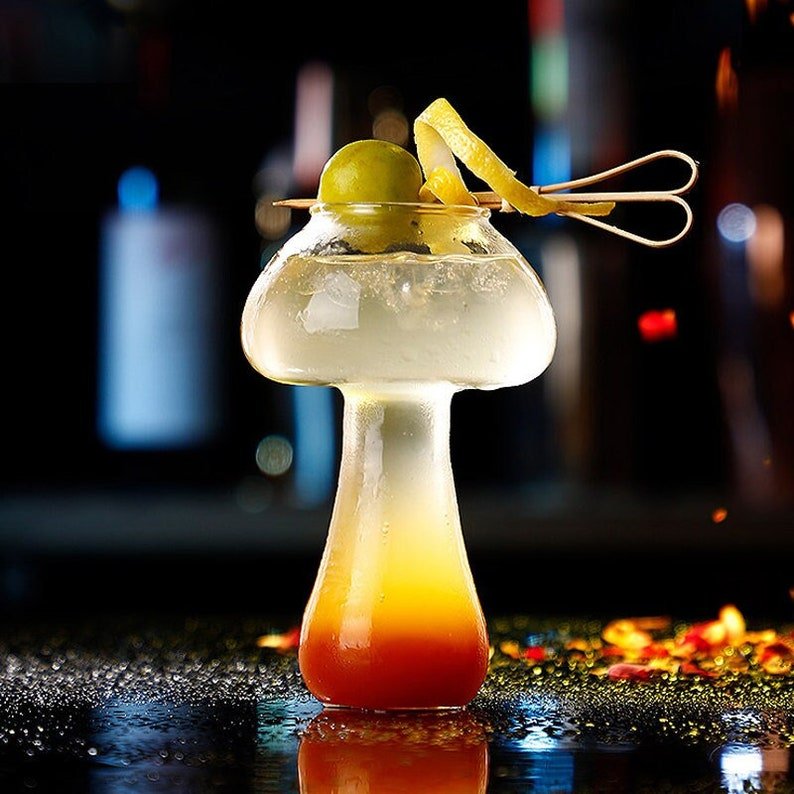 MushBloom Cocktailglas | Pilz-inspiriertes Design | Elegantes Glas für Drinks & Cocktails