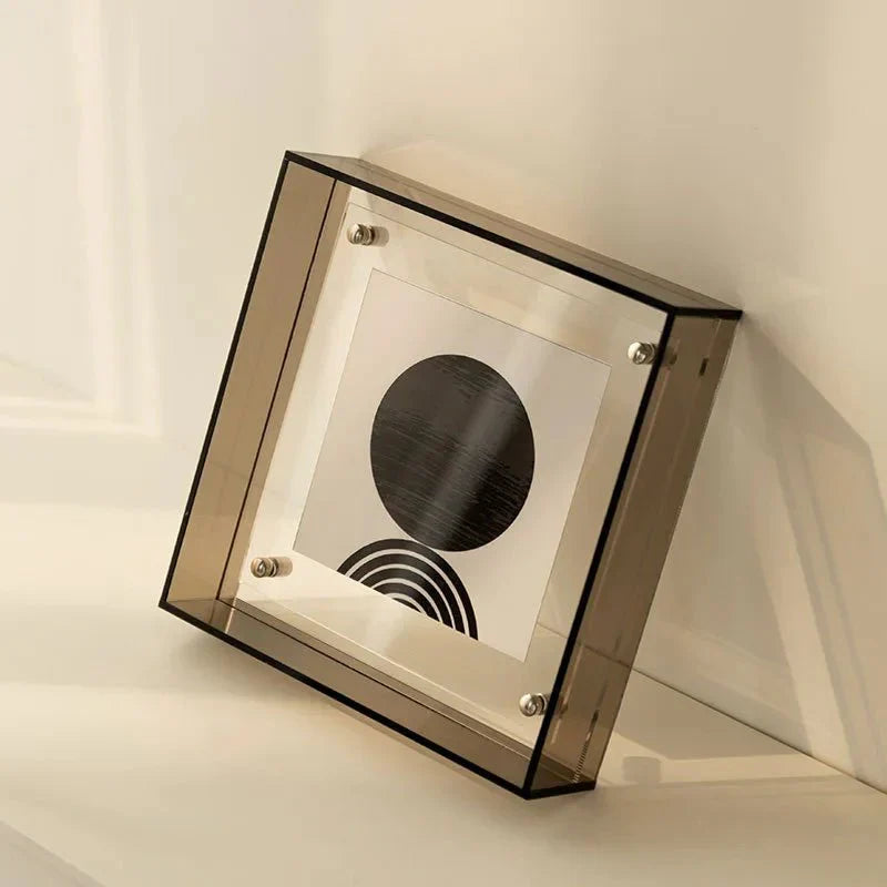 FloatFrame Neon Acryl Bilderrahmen | Schwebendes Design | Elegante Deko für Fotos & Kunstwerke