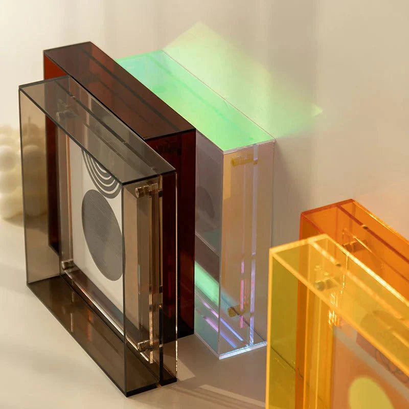 FloatFrame Neon Acryl Bilderrahmen | Schwebendes Design | Elegante Deko für Fotos & Kunstwerke