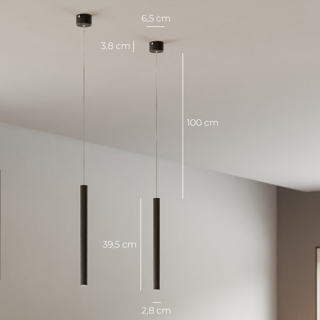 RayAura Minimalistische LED Pendelleuchte | Modernes Design | Elegante Deckenlampe für Wohnzimmer & Büro