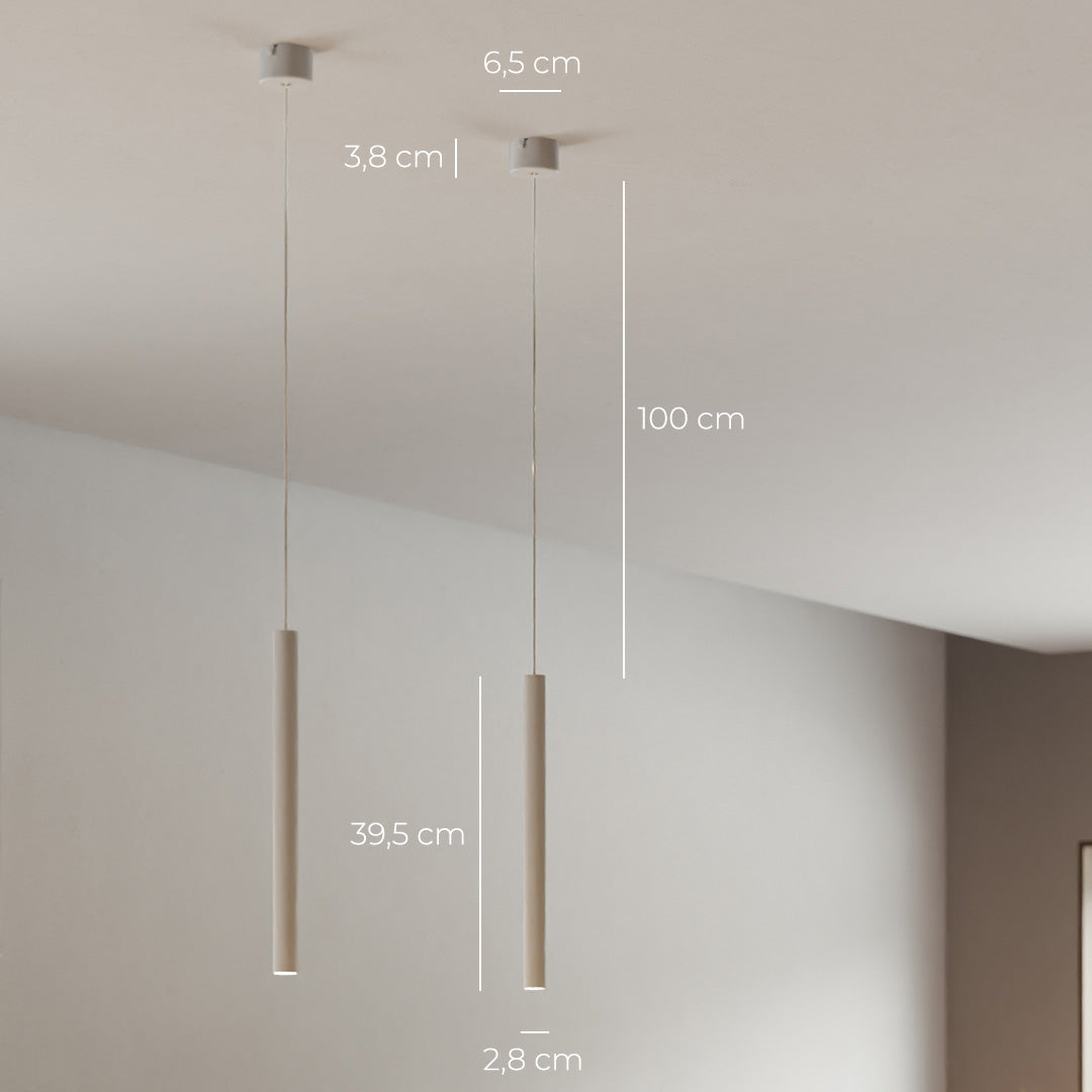 RayAura Minimalistische LED Pendelleuchte | Modernes Design | Elegante Deckenlampe für Wohnzimmer & Büro