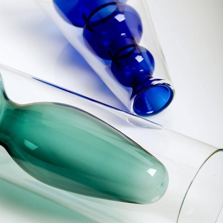 Groova Moderne Glasvasen | Einzigartiges Design | Farbenfrohe Dekoration für Zuhause & Büro