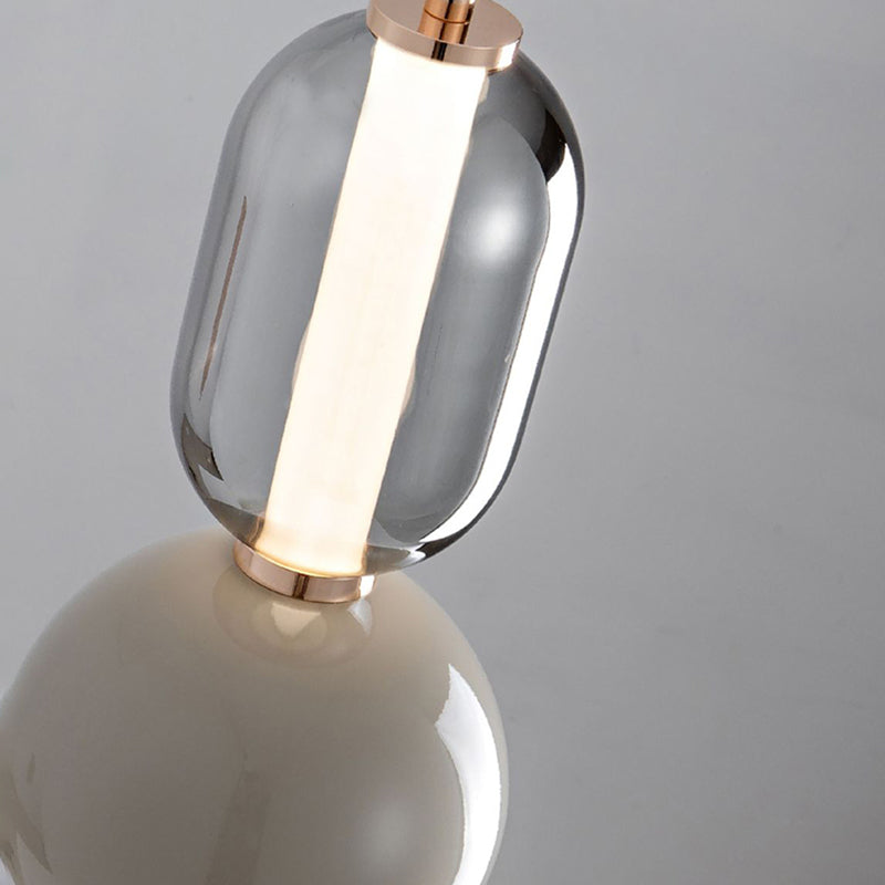 Nordelux Creative Eisen Glas Pendelleuchte | Skandinavisches Design | Elegante Beleuchtung für Zuhause
