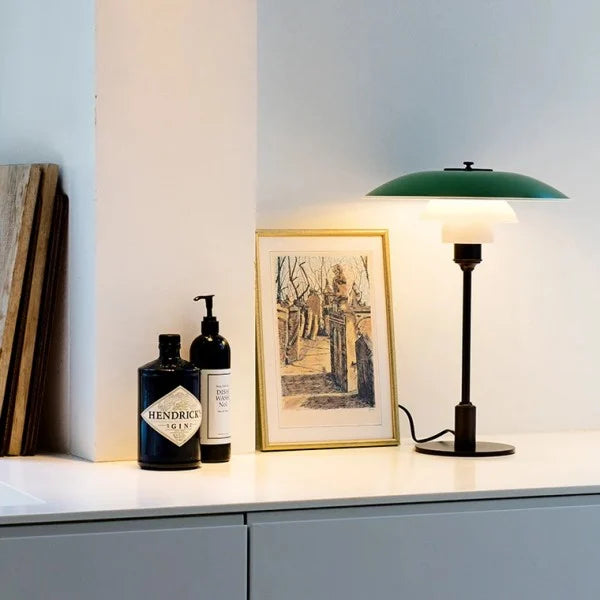 OrbitDisc Metall Tischlampe | Multilayer Design | LED Beleuchtung für Stilvolle Innenräume