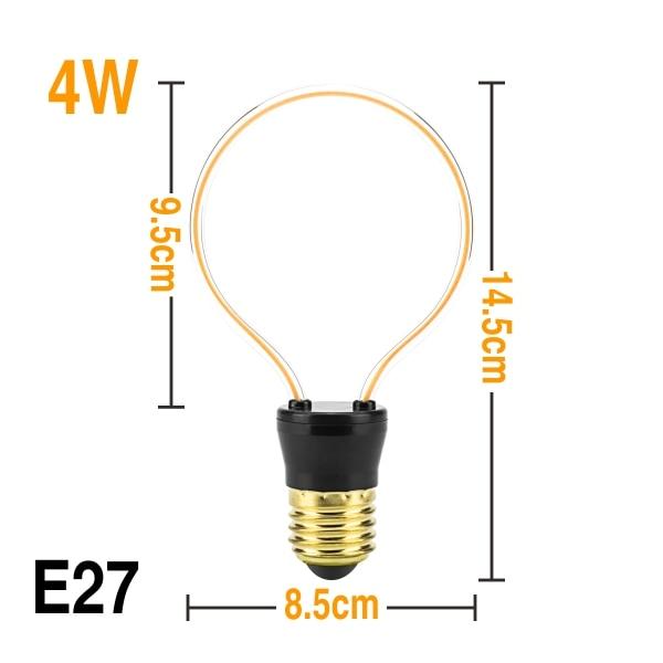 VintaraLux Klassische Vintage LED Glühbirne | Energiesparend & Dekorativ | Perfekt für Pendelleuchten & Kronleuchter