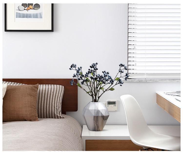 GeoMarble Geometrische Marmor-Vasen | Zeitloses Design | Hochwertige Dekoration | Perfekt für Zuhause