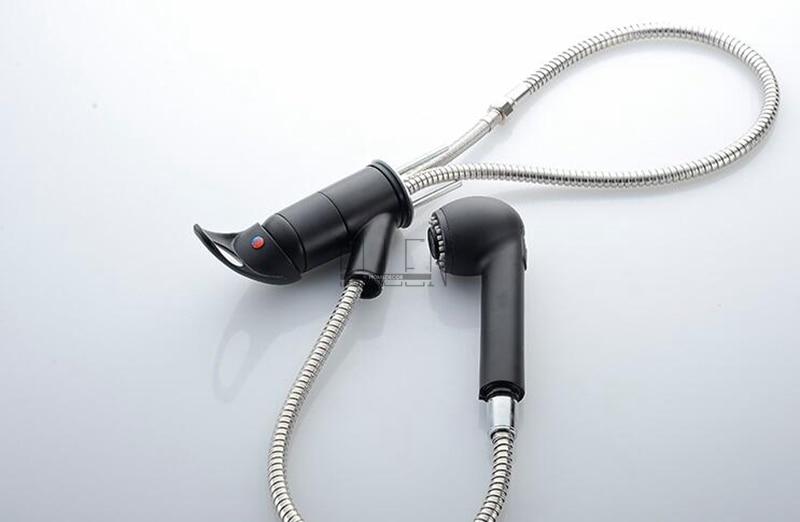 AquaGlide Kupfer Küchenarmatur mit ausziehbarer Brause | Deckmontage | Modernes Design | Flexibel & Langlebig