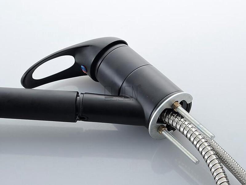 AquaGlide Kupfer Küchenarmatur mit ausziehbarer Brause | Deckmontage | Modernes Design | Flexibel & Langlebig