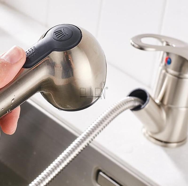 AquaGlide Kupfer Küchenarmatur mit ausziehbarer Brause | Deckmontage | Modernes Design | Flexibel & Langlebig