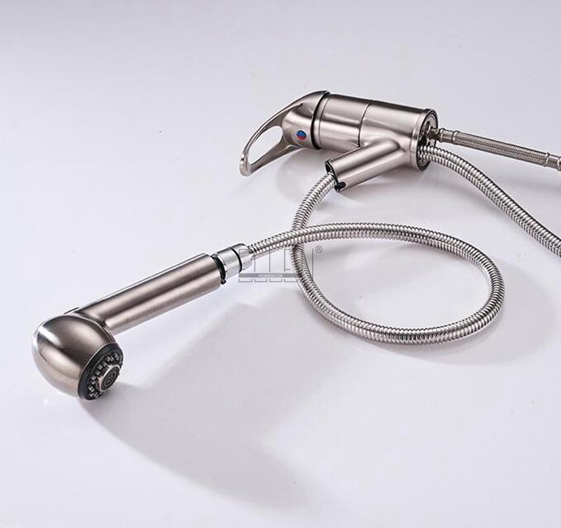 AquaGlide Kupfer Küchenarmatur mit ausziehbarer Brause | Deckmontage | Modernes Design | Flexibel & Langlebig