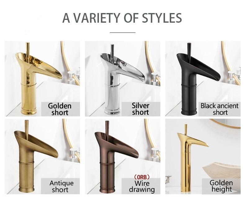 AquaZenith - Stilvolle Wasserfall Badezimmerarmatur | Einhebelmischer | Modernes Design