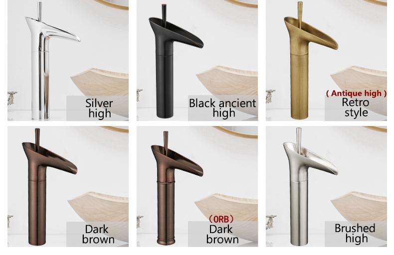 AquaZenith - Stilvolle Wasserfall Badezimmerarmatur | Einhebelmischer | Modernes Design