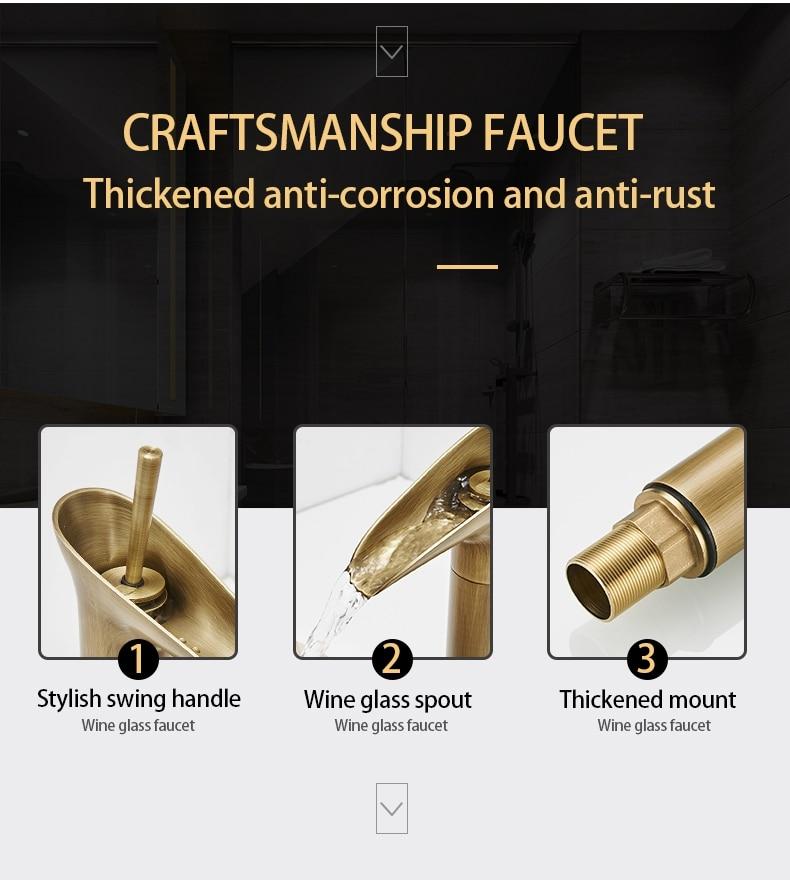 AquaZenith - Stilvolle Wasserfall Badezimmerarmatur | Einhebelmischer | Modernes Design