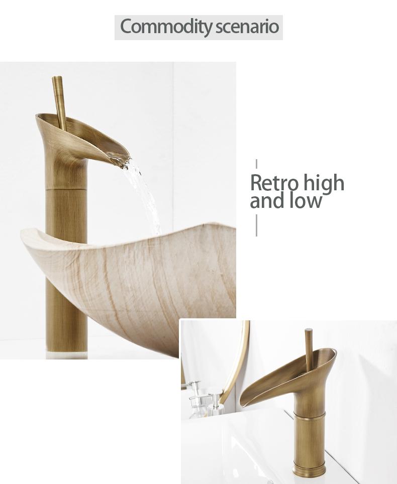 AquaZenith - Stilvolle Wasserfall Badezimmerarmatur | Einhebelmischer | Modernes Design