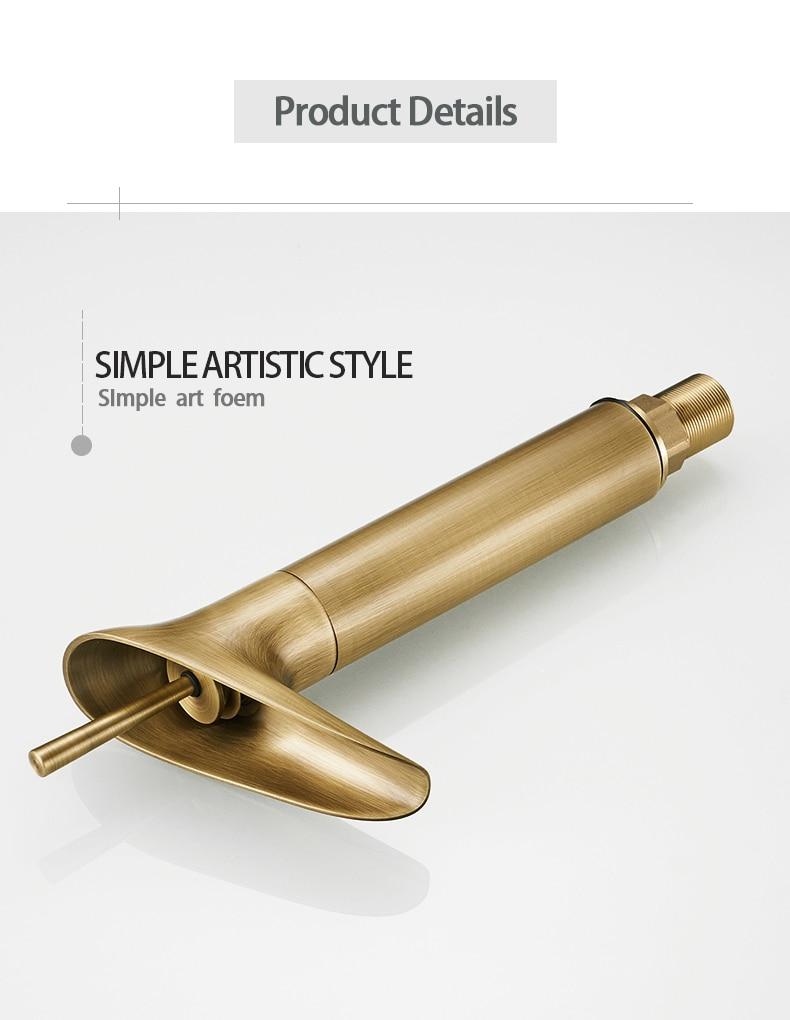 AquaZenith - Stilvolle Wasserfall Badezimmerarmatur | Einhebelmischer | Modernes Design