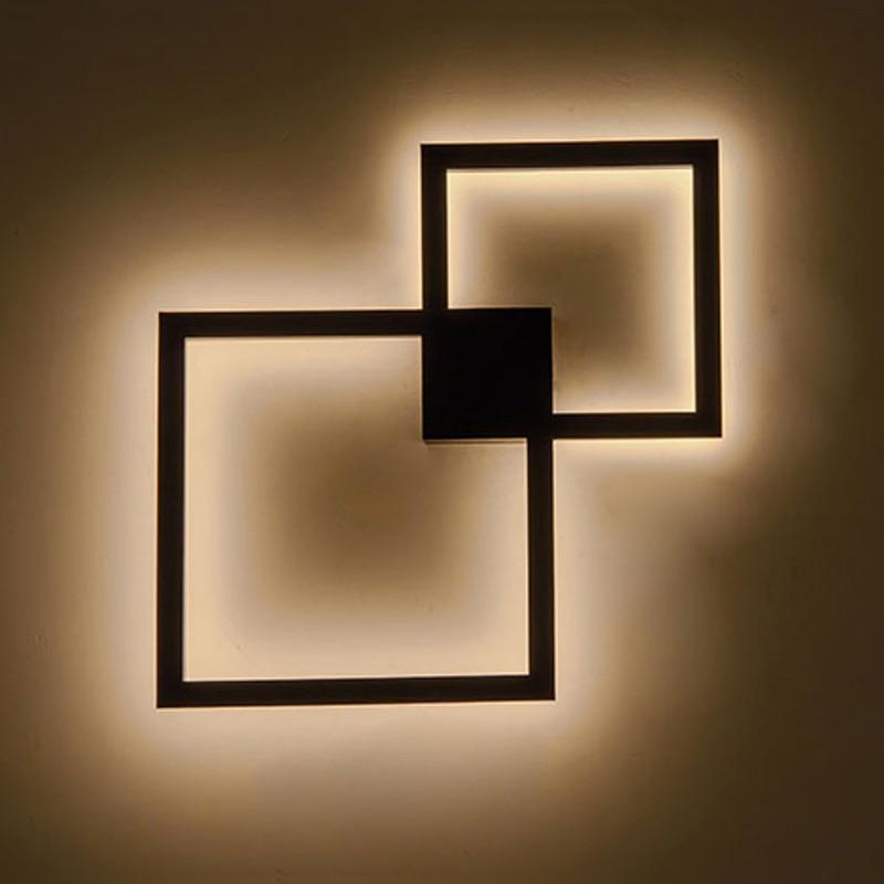 Lumoré Square - LED Wandleuchte im modernen Design | Minimalistisch & Energieeffizient | Perfekt für Wohnzimmer & Flure