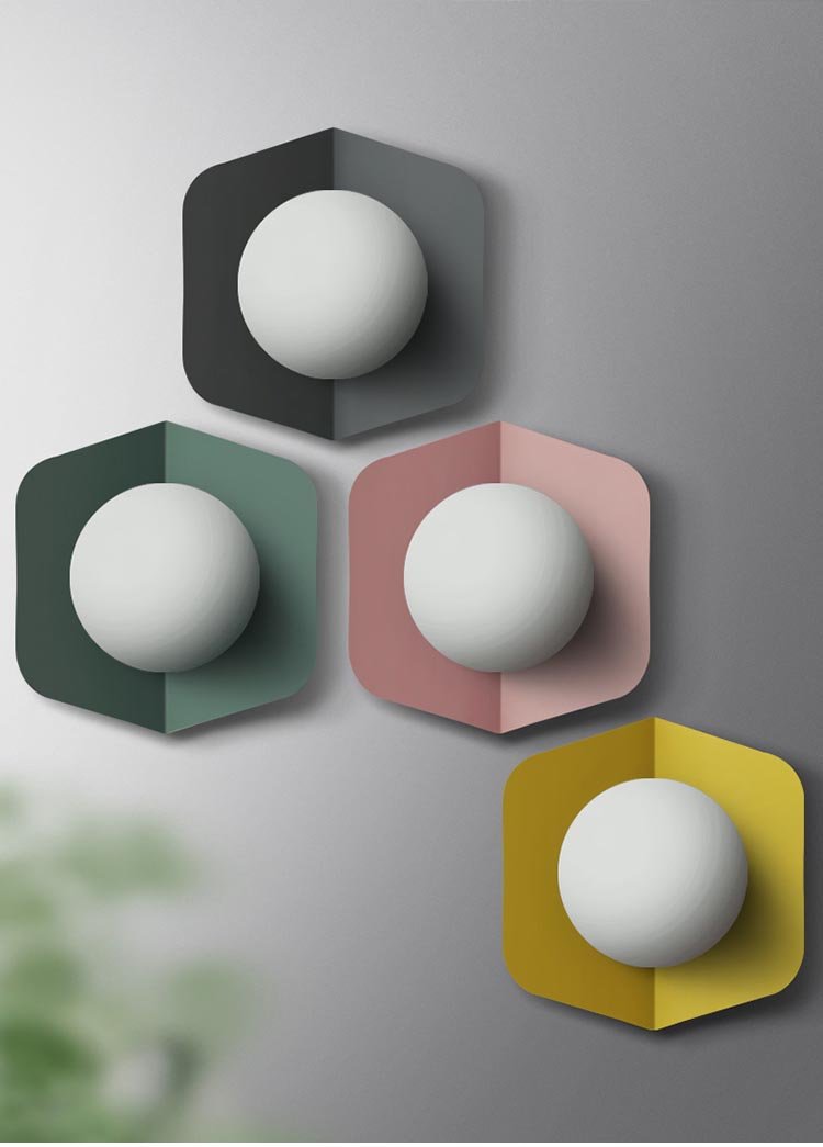 Glowcandy - Moderne Nordic Wandlampe | Elegantes Design | Dimmbar | Farbliche Akzente