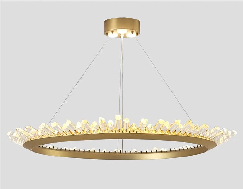 CrystalGlide Moderner LED-Kronleuchter | Kristall-Design | Elegante Beleuchtung für Zuhause