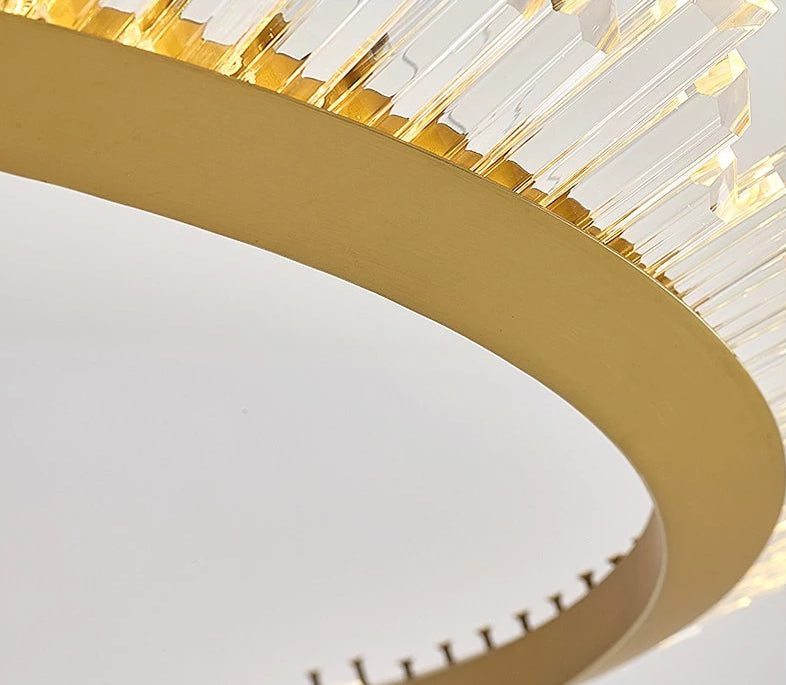 CrystalGlide Moderner LED-Kronleuchter | Kristall-Design | Elegante Beleuchtung für Zuhause