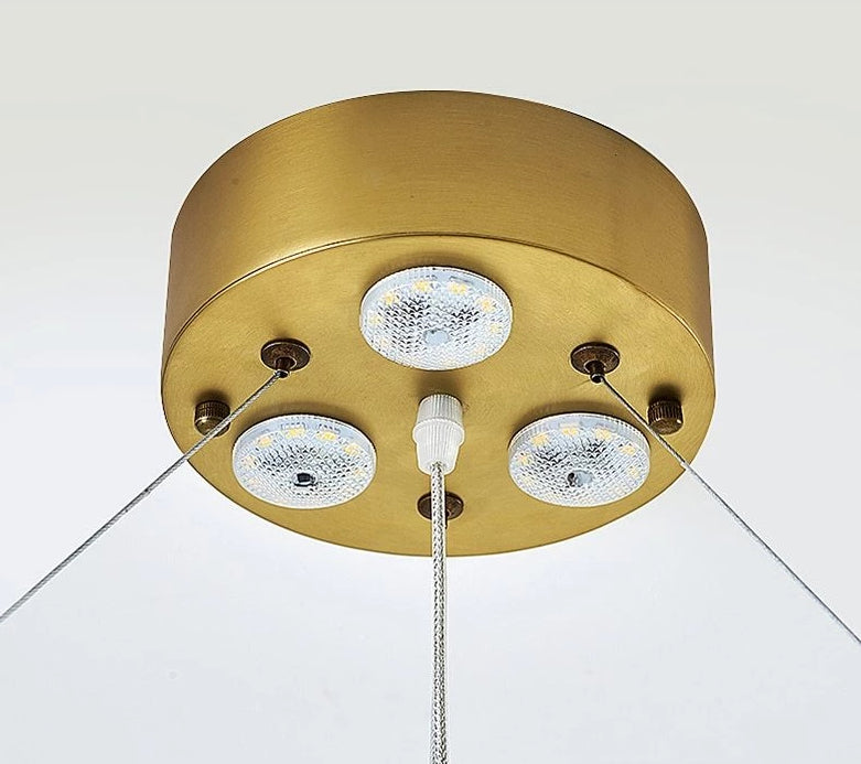 CrystalGlide Moderner LED-Kronleuchter | Kristall-Design | Elegante Beleuchtung für Zuhause