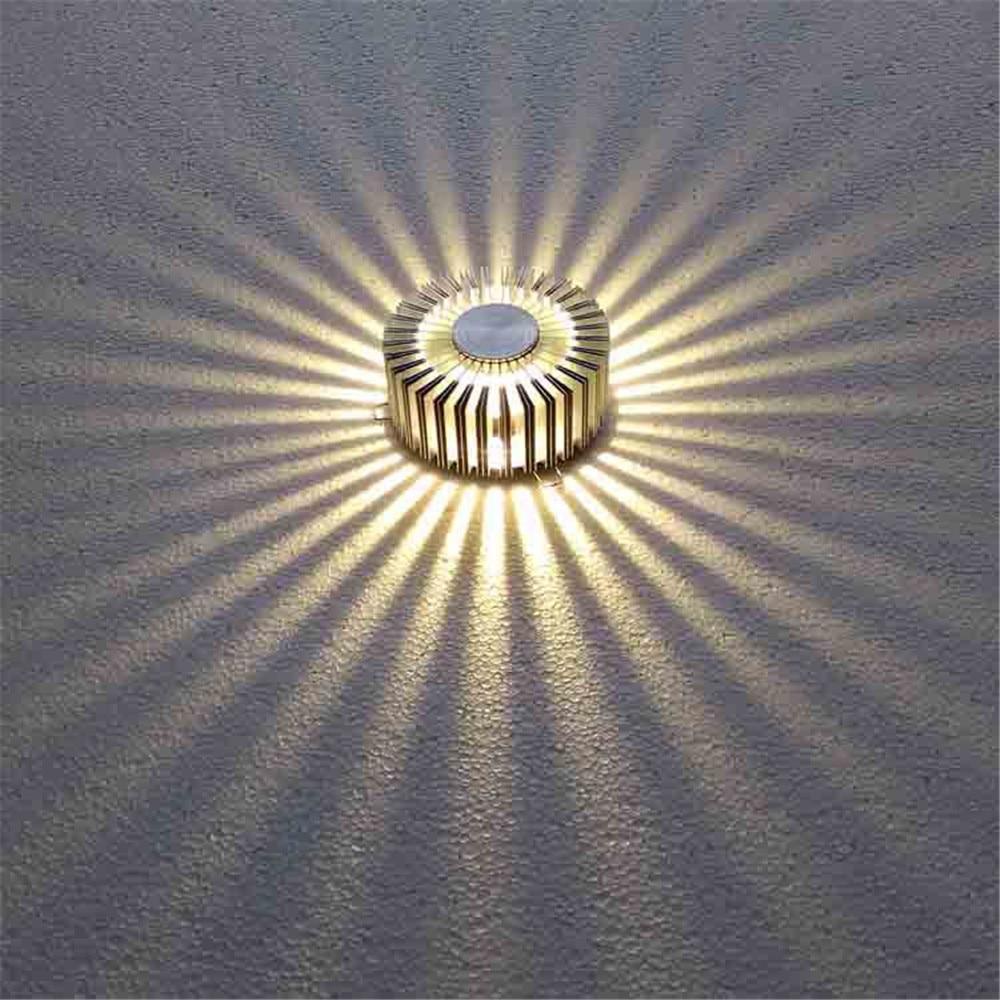 SolarisBlume LED Wandlampe | Sunflower Design | Farbiges Licht | Dekorative Beleuchtung für Zuhause