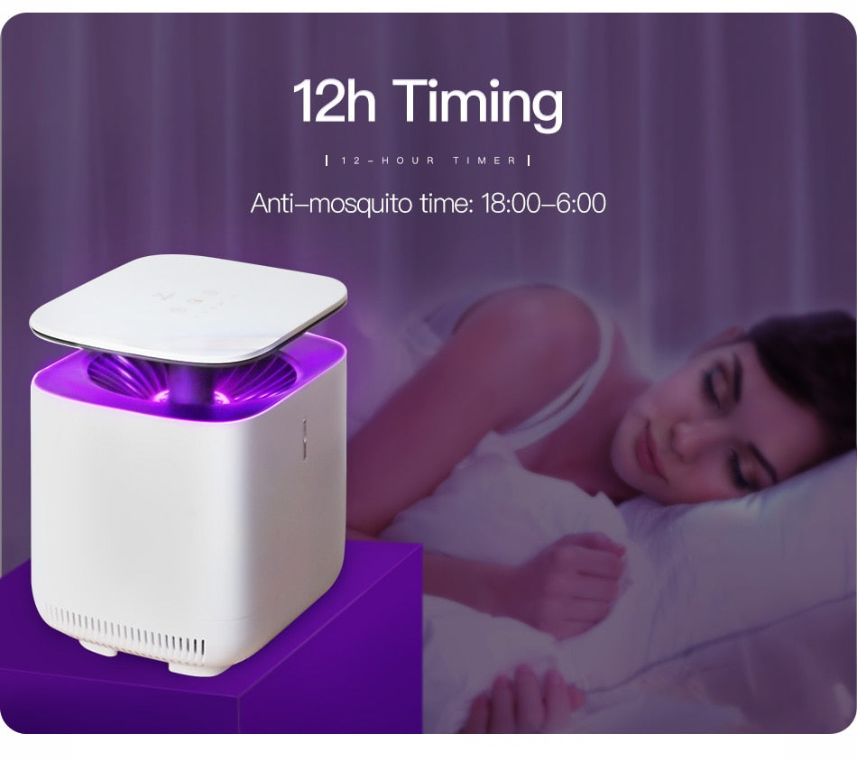 InstaTrap LED Mückenvernichter-Fallenlampe | Effektiv gegen Insekten | Leise & Sicher