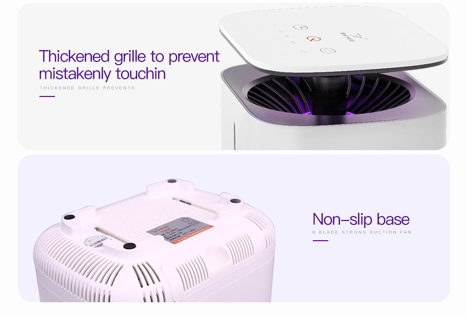 InstaTrap LED Mückenvernichter-Fallenlampe | Effektiv gegen Insekten | Leise & Sicher