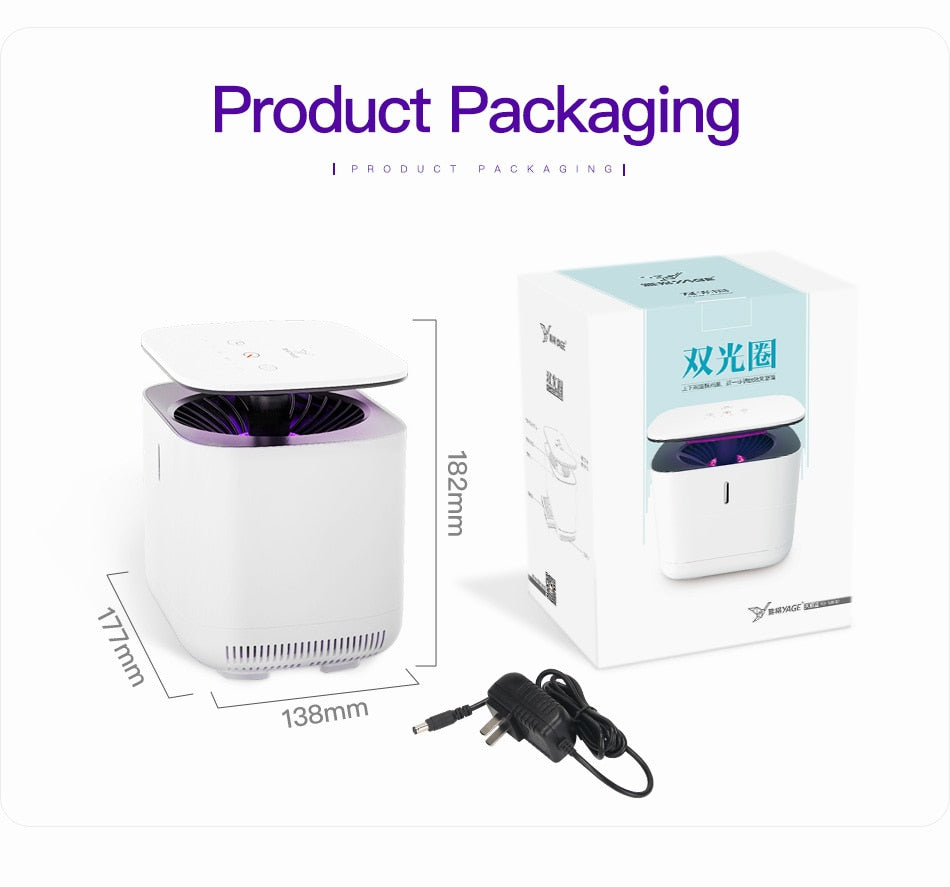 InstaTrap LED Mückenvernichter-Fallenlampe | Effektiv gegen Insekten | Leise & Sicher