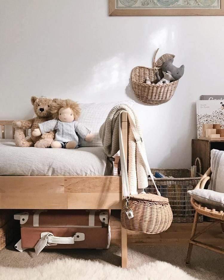 RattaNest Rattan Apfelkorb | Handgefertigt | Dekorativer Obstkorb | Perfekt für Küche & Wohnzimmer