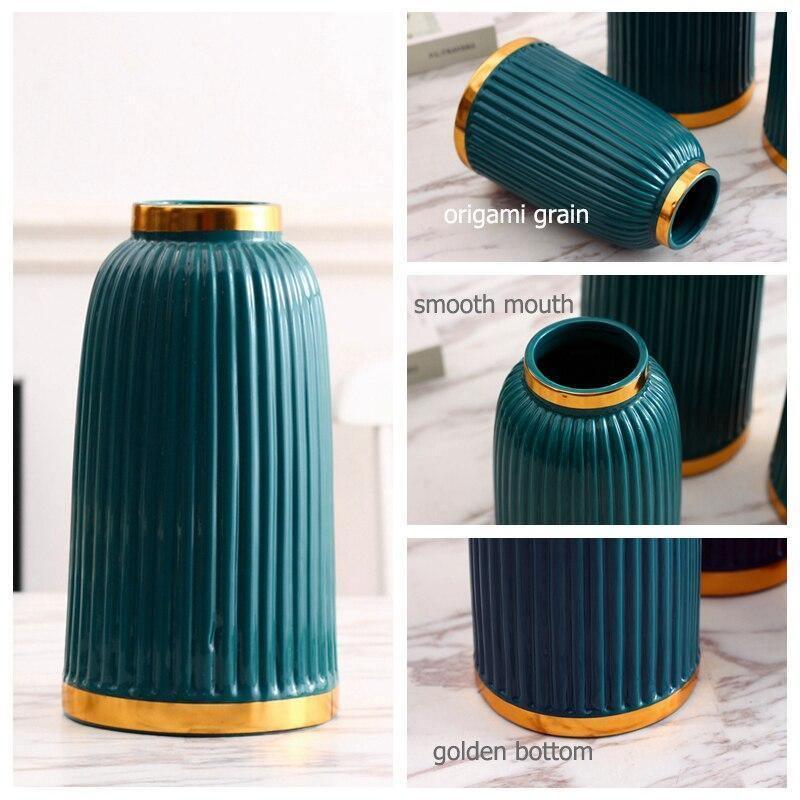 AuroraLoop Gold-Ring Blumenvase | Elegantes Design | Blumendeko | Modern & Zeitlos