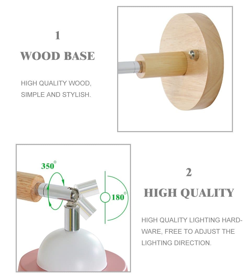 GlowFlex™ Drehbare Wandleuchte mit Zugkettenschalter | Modernes Design | Einstellbare Beleuchtung