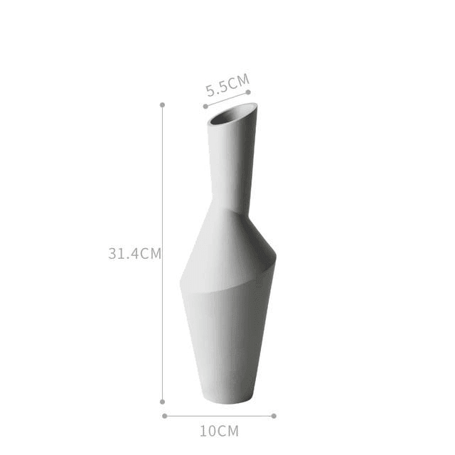 ArtistoCurve Keramik-Vase im Abstrakten Design | Stilvolle Deko | Hochwertige Verarbeitung | Modern und Zeitlos