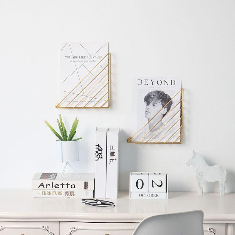 AuriRack Hängeregal mit Ablage | Stilvolles Wandregal | Modernes Design | Für Wohnzimmer & Büro